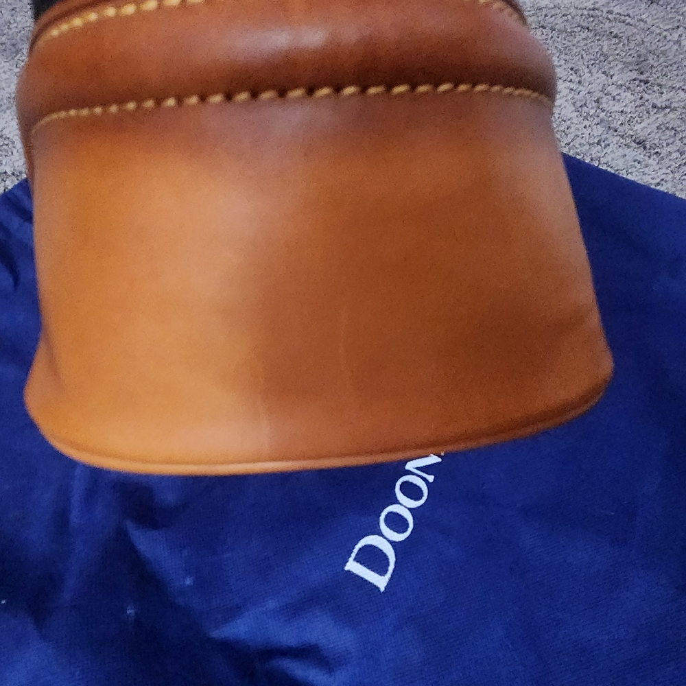 Dooney & Bourke Handbag #7L960 - Black / Brown - Pebble Leather - Picture 4 of 13